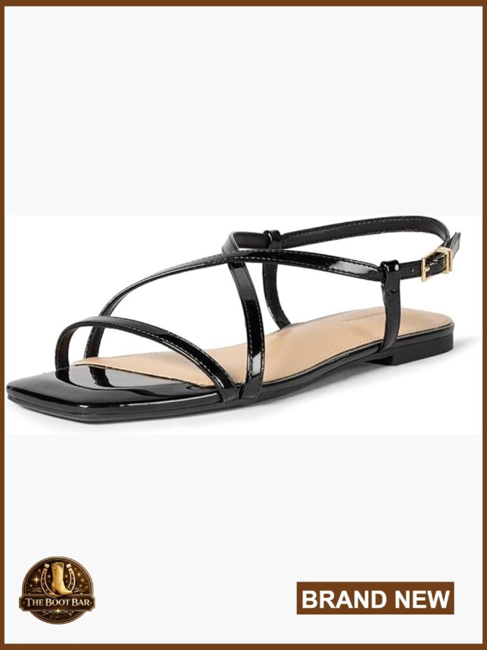 Women's Flat Sandals with Memory Foam Padded Insole Comfort